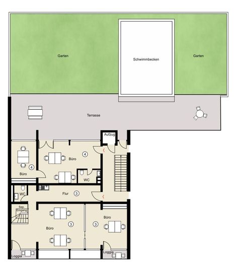 5-Einheiten im Paket mit exklusiven Penthouse